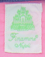 Finamore Napoli Pink Solid Twill Shirt - Extra Slim Fit - M/M