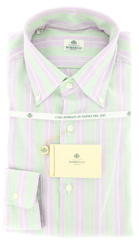 Luigi Borrelli Lavender Purple Shirt – Size: 17.5 US / 44 EU