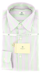 Luigi Borrelli Lavender Purple 100% Cotton Shirt - Slim Fit - 17.5/44