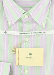 Luigi Borrelli Lavender Purple 100% Cotton Shirt - Slim Fit - 17.5/44