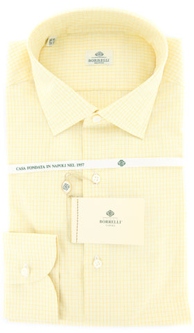 Luigi Borrelli Yellow Shirt – Size: 15.75 US / 40 EU