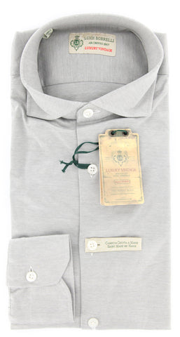 Luigi Borrelli Gray Shirt – Size: M US / M EU