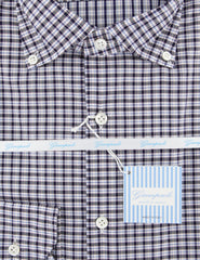 Giampaolo Dark Gray Plaid Shirt - Extra Slim - (608GP-468-74) - Parent