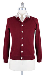 Luigi Borrelli Burgundy Red Sweater - Medium/50 - (12MG13200315)