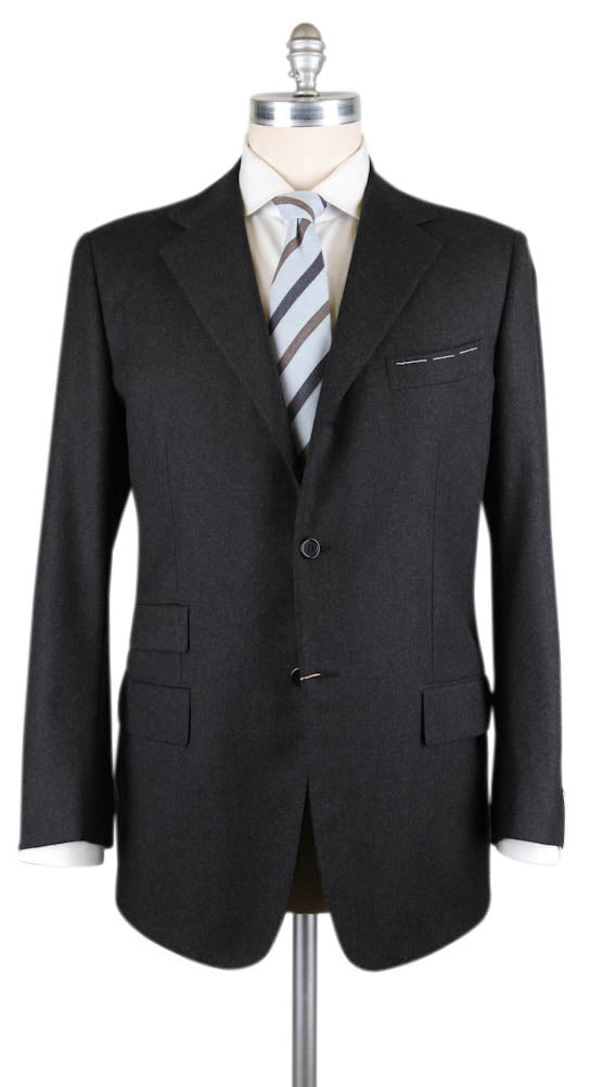 Luigi Borrelli Charcoal Gray Suit - 46 US / 56 EU