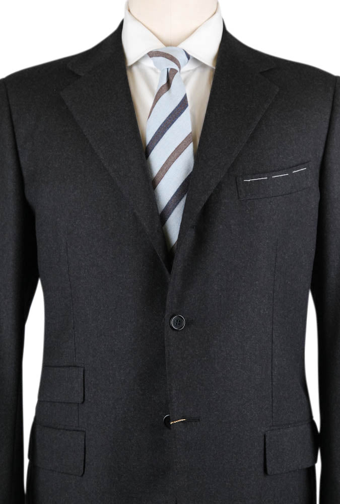 Luigi Borrelli Charcoal Gray Suit - 46 US / 56 EU