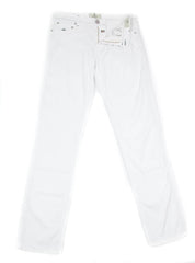 Luigi Borrelli White Solid Pants - Extra Slim - 42/58 - (CAM29310500)