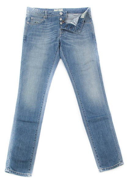 Luigi Borrelli Denim Blue Jeans - Super Slim - 32/48 - (CARSS03311653)