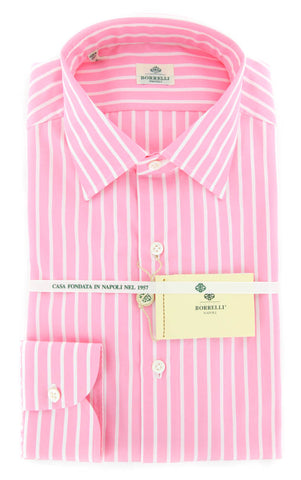 Luigi Borrelli Pink Shirt - Extra Slim - 15.75 US / 40 EU