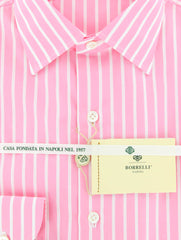 Luigi Borrelli Pink Shirt - Extra Slim - 15.75/40 - (EV1944MICHELE)