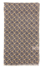 Luigi Borrelli Beige Foulard Long Scarf - 26" x 76" - (FI12023-5)