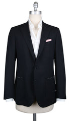 Luigi Borrelli Black Wool Solid Sportcoat - 38/48 - (LBSPT501990)