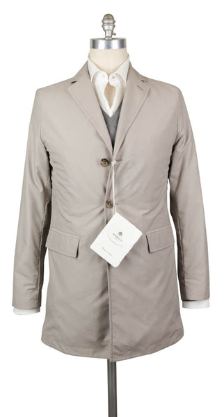 Luigi Borrelli Beige Solid Jacket - 44/54 - (OW2100G100160)