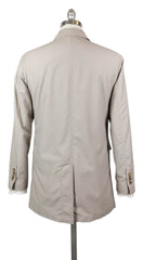 Luigi Borrelli Beige Solid Jacket - 44/54 - (OW2100G100160)