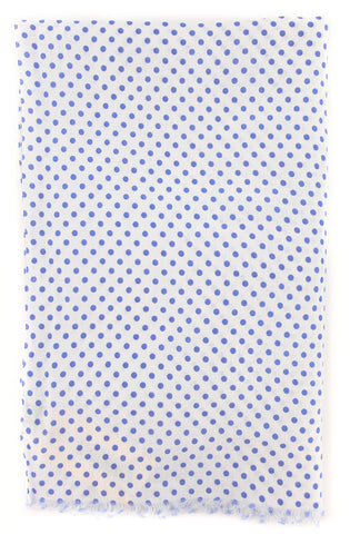 Luigi Borrelli Blue Linen Scarf