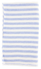 Luigi Borrelli Blue Striped Long Scarf - 70" x 27" - (LBSS12112)