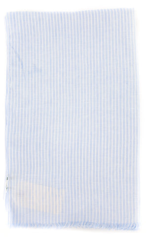 Luigi Borrelli Light Blue Linen Scarf