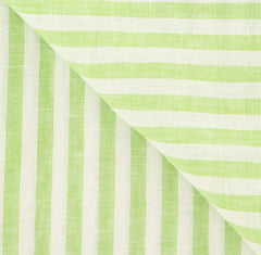 Luigi Borrelli Green Striped Long Scarf - 70" x 27" - (LBSS12162)