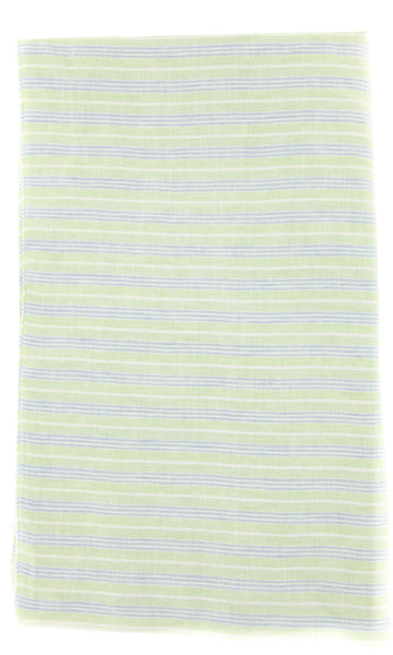 Luigi Borrelli Green Striped Long Scarf - 64" x 27" - (LBSS12176)