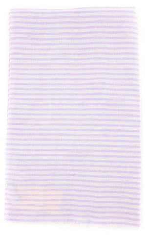 Luigi Borrelli Lavender Purple Linen Scarf