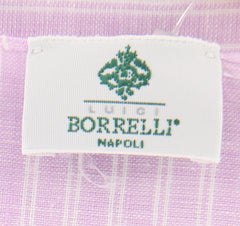 Luigi Borrelli Lavender Purple Striped Long Scarf - 76" x 27" - (LBSS12163)