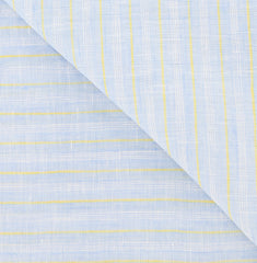 Luigi Borrelli Light Blue Striped Long Scarf - 74" x 27" - (LBSS12152)