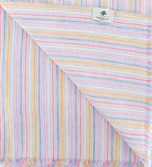 Luigi Borrelli Multi-Colored Striped Long Scarf - 66" x 27" - (LBSS12132)