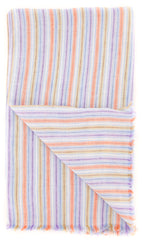 Luigi Borrelli Multi-Colored Striped Long Scarf - 70" x 27" - (LBSS12140)