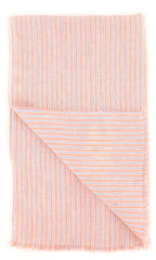 Luigi Borrelli Orange Striped Long Scarf - 54" x 27" - (LBSS12175)