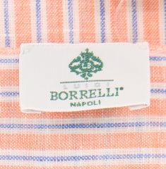 Luigi Borrelli Orange Striped Long Scarf - 54" x 27" - (LBSS12175)