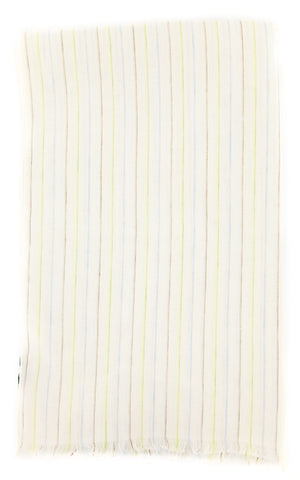 Luigi Borrelli Off White Linen Scarf