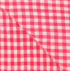 Luigi Borrelli Pink Check Long Scarf - 27" x 48" - (LBSS1250)