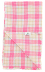 Luigi Borrelli Pink Plaid Long Scarf - 27" x 68" - (LBSS1252)