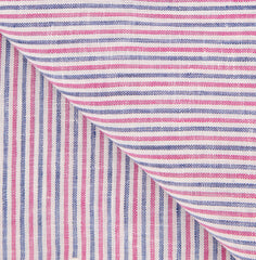 Luigi Borrelli Pink Striped Long Scarf - 76" x 27" - (LBSS12194)