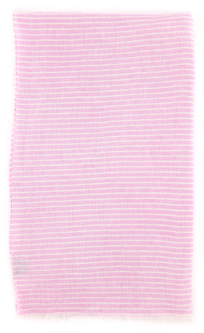 Luigi Borrelli Pink Linen Scarf