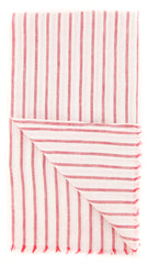 Luigi Borrelli Red Striped Long Scarf - 56" x 27" - (LBSS12178)