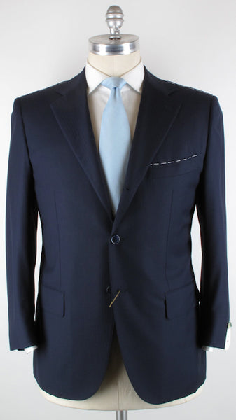 Luigi Borrelli Navy Blue Suit 46/56