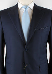 Luigi Borrelli Navy Blue Suit 46/56