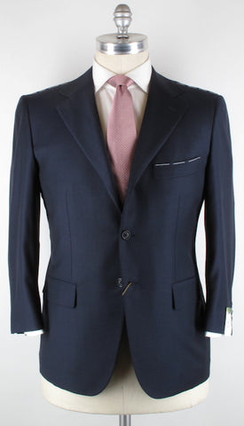 Luigi Borrelli Navy Blue Suit – Size: 46 US / 56 EU