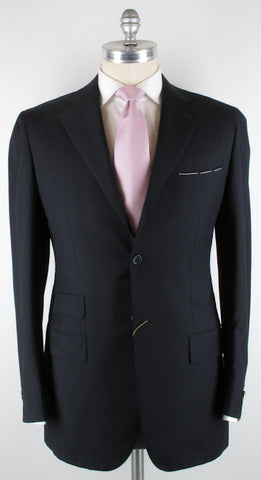 Luigi Borrelli Navy Blue Suit – Size: 46 US / 56 EU