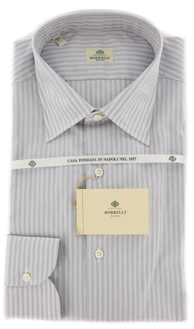 Luigi Borrelli Light Gray Shirt - 16 US / 41 EU