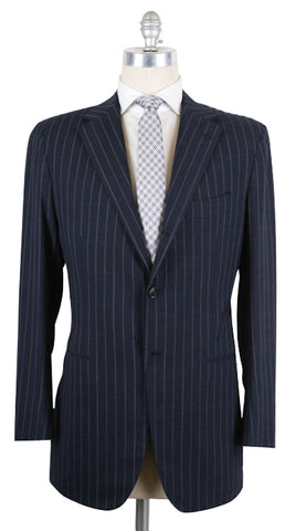 Kiton Navy Blue Suit – Size: 44 US / 54 EU