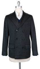 Orazio Luciano Gray Cashmere Solid Peacoat - 36/46 - (JKTX1)