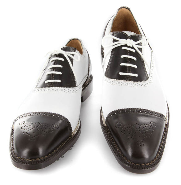 Sutor Mantellassi Brown Golf Shoes - Cap Toe - 8/7 - (990BICGOLF)