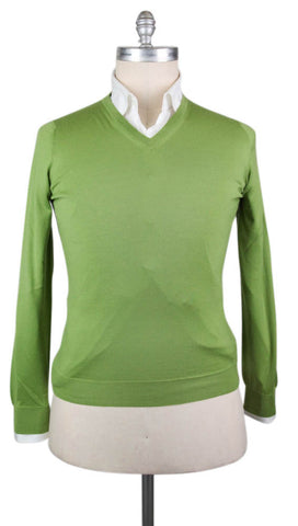 Svevo Parma Green Cashmere Blend Sweater - Size: Large US / 52 EU