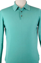 Svevo Parma Green Cashmere Sweater - Polo - Large/52 - (42001SA1242)